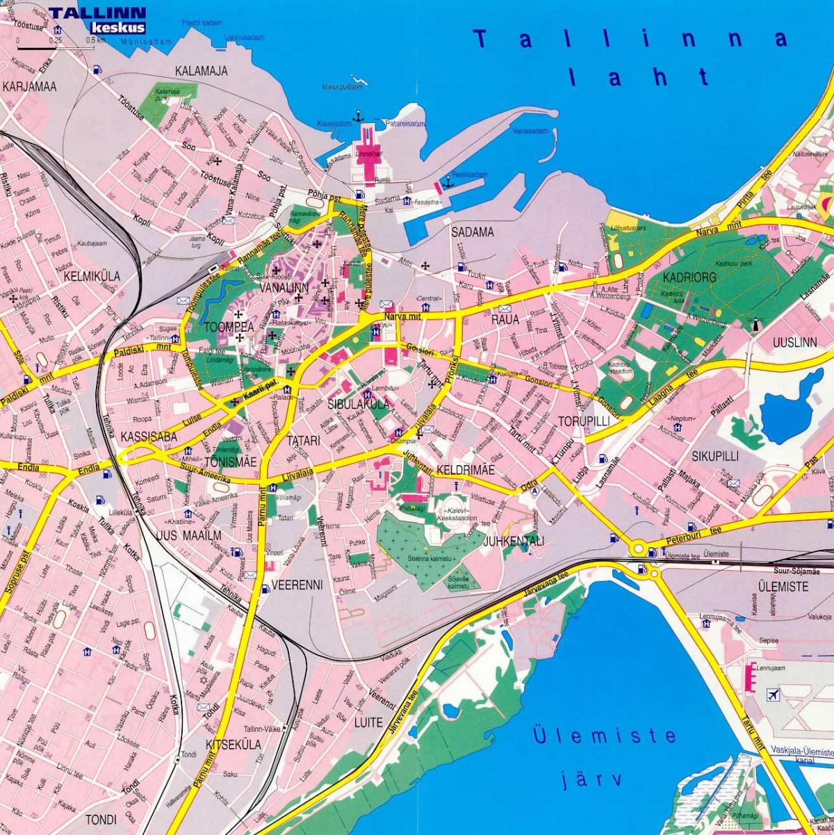 bản đồ phố Estonia 