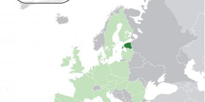 Estonia trên bản đồ châu âu