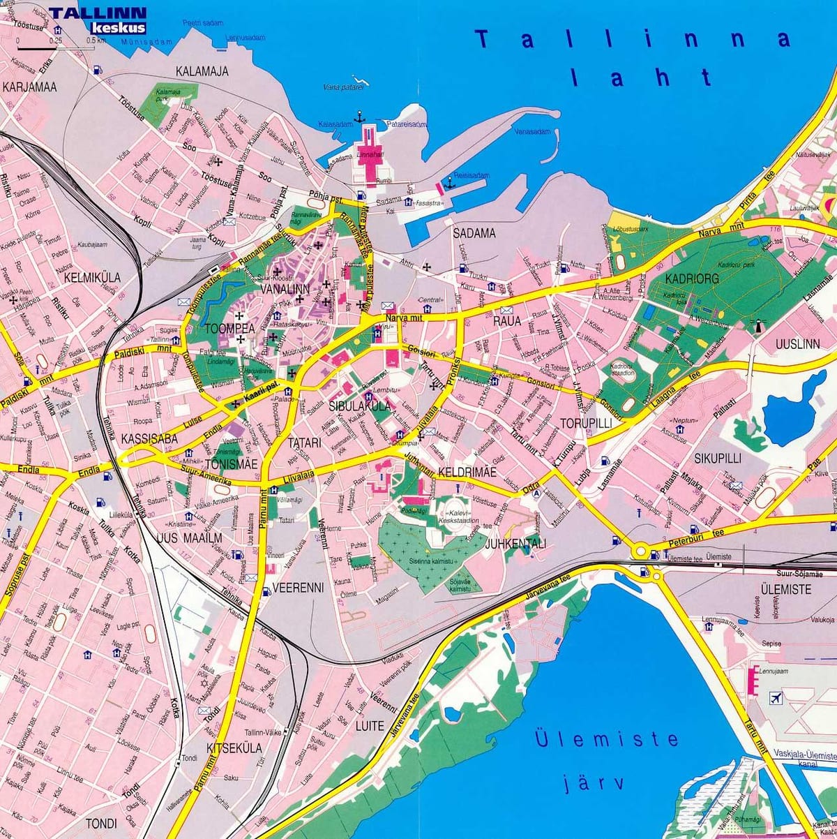 bản đồ phố Estonia 